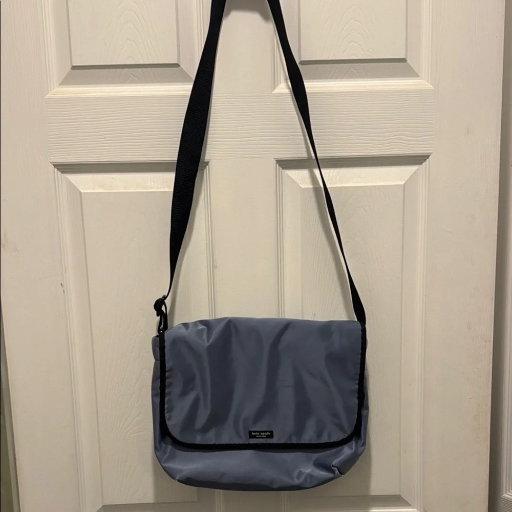 Kate Spade Blue‎ and Black Messenger Bag with Adjustable Strap